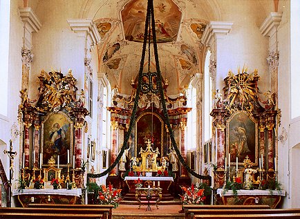Innenansicht St. Margareta, Sulzdorf